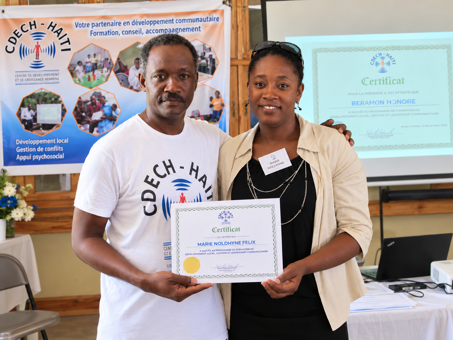 Femmes leaders participant à une activité de renforcement des capacités